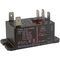 TE Connectivity Relay; 30 A; 24 VAC; PCB; Flange; 2 Form A, DPST-NO, 2 N/O; 36.6 Ohms