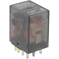 TE Connectivity Relay; 1 A; 120 VAC; 4 Form C, 4PDT, 4 C/O; UL Recognized, CSA Certified