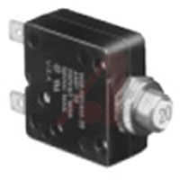 TE Connectivity Circuit Breaker; 25 A; 250 VAC; 1; Series Trip; Knurled Nut/Lockwasher