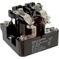 TE Connectivity Relay, Industrial; 25 A; 12 VDC; Power; Through Hole; 71 Ohms; Screw; Silver