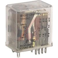 TE Connectivity Relay; 500 MA (Min.); 120 VAC; 115 VAC; Single Button; UL Listed, CSA Certified