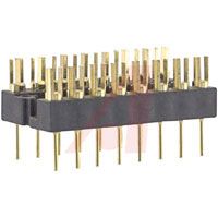 TE Connectivity IC Socket, Plug Adapter;16;Slotted;0.3In.;Phosphor Bronze;Gold;-65degC;125degC