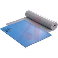 Desco Mat, Table; 3 Layer Vinyl; 10^6 To 10^8 (RTT) Ohms; Blue; 0.76 M X 15.2 M