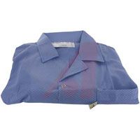 Desco Smock; 3 Pockets, Collar, And Conductive Cuff; Blue; X Large