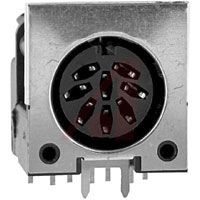 Switchcraft DIN Receptacle; Receptacle; 8; Female; PCB Mount