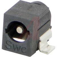 Switchcraft Connector, Right Angle Miniature Locking Power Jack, Surface Mount 0.1 In Pin