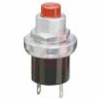 Grayhill Switch, Pushbutton, SPST, N.C., Red Button