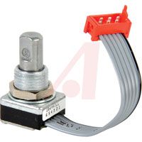 Grayhill Encoder, Optical, 32 Position, Pushbutton, Connector .050 In. Center