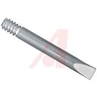 Cooper Tools Tip, Solder; 0.13 In. W X 0.13 In. H; Chisel; 1/8 In. Thread-in SL Heaters