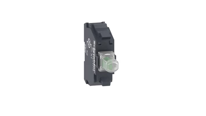 Bloque de luces Schneider Electric ZBVB1, Universal LED, Blanco, 24V, terminal Roscado
