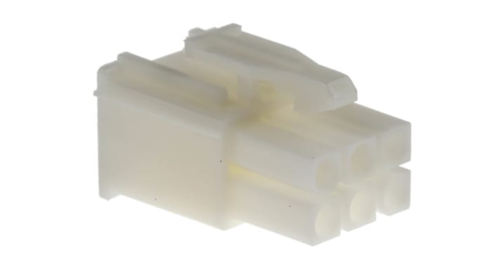 多様な TE Connectivity コネクタハウジング 6極 ピッチ：4.2mm 2列 スカート