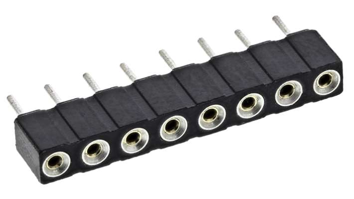 100％本物保証！ Preci-Dip 2.54mm ストレート, 1列, ピンソケット ピンヘッダ マジック：ザ・ギャザリング