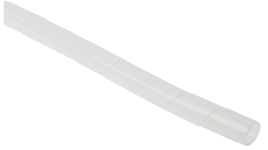 Avvolgicavo a spirale RS PRO, in Polietilene, Ø cavo 9mm - 12mm, Ø interno 9mm, Ø fascio 32mm max