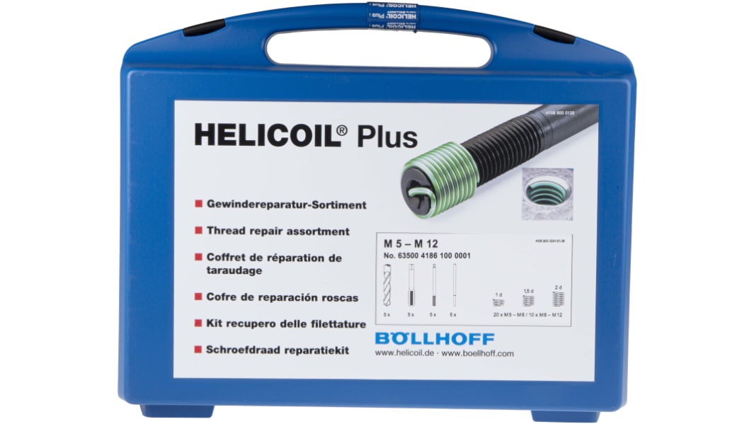 Kit de réparation de filetage 230 pièces M5 → M12