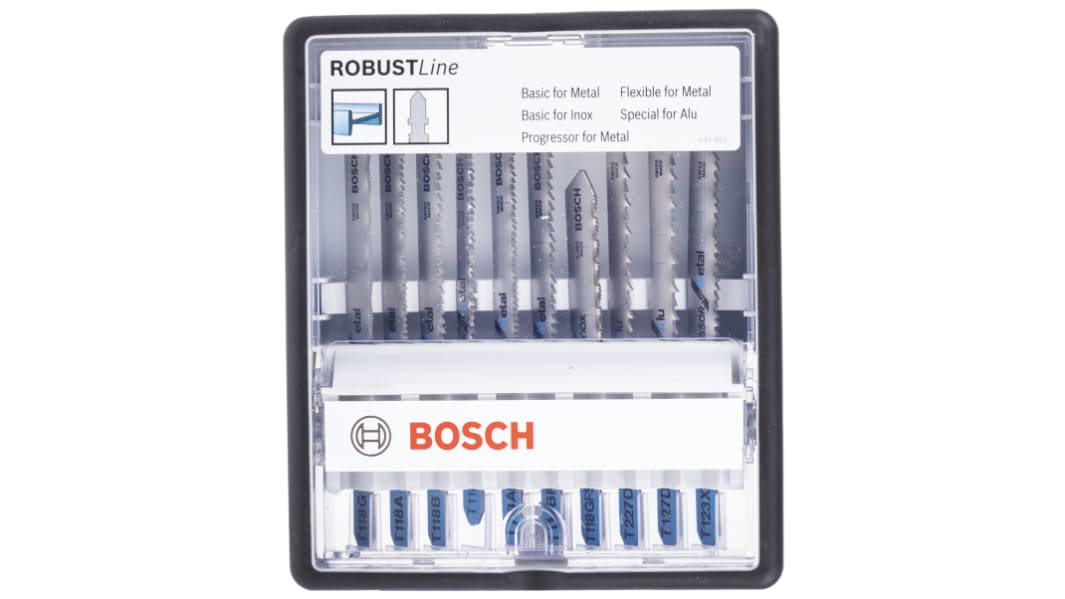 Bosch Aluminiuml, Stainless Steel, Steel 67 mm, 75 mm Cutting Length Jigsaw Blade, Pack of 10