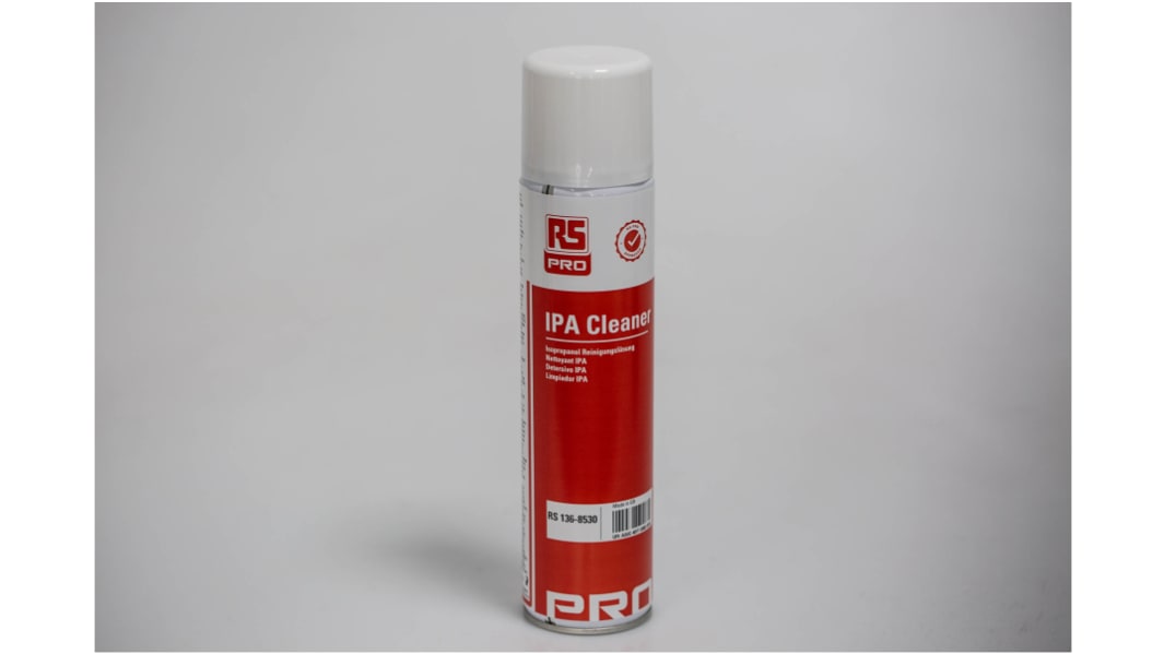 Alcohol isopropílico (IPA) RS PRO, Aerosol de 400 ml para Electrónica, limpieza general