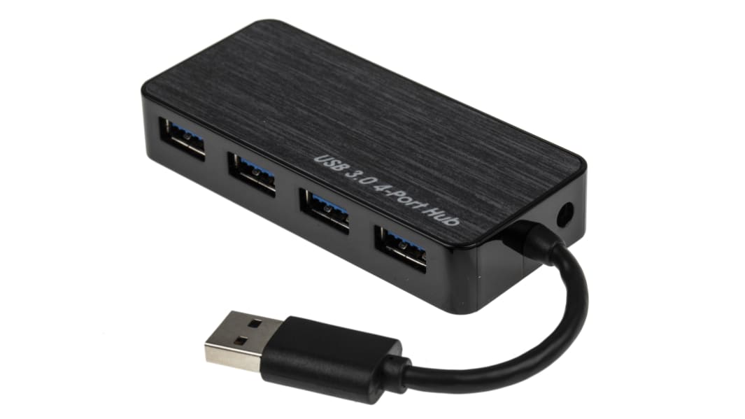 RS PRO 4 Port USB 3.0 USB A  Hub, USB Bus Powered