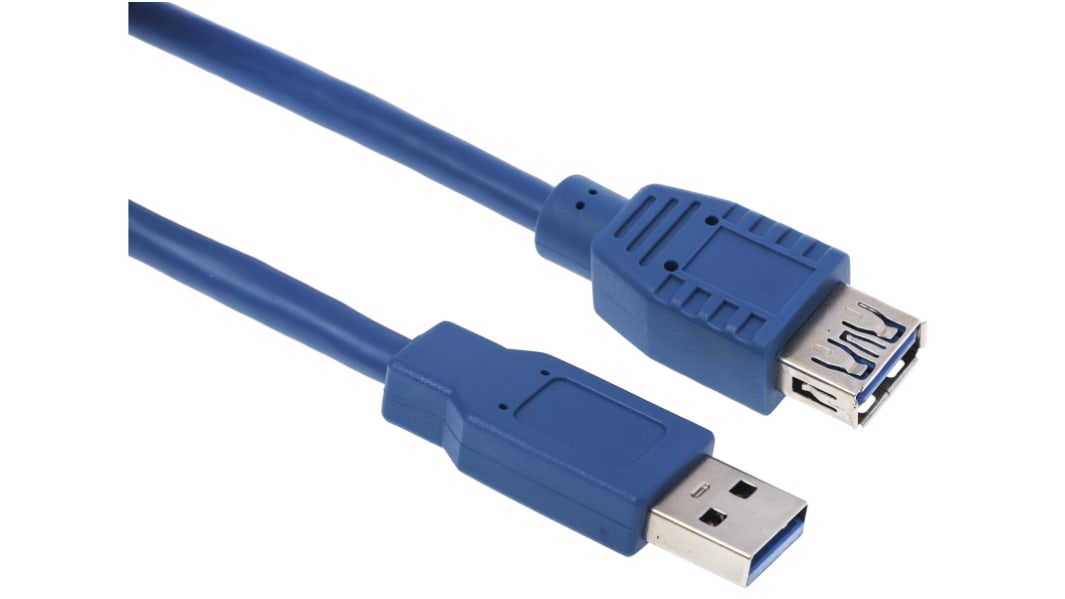 RS PRO USB 3.0, Male USB A to Female USB A, 5m