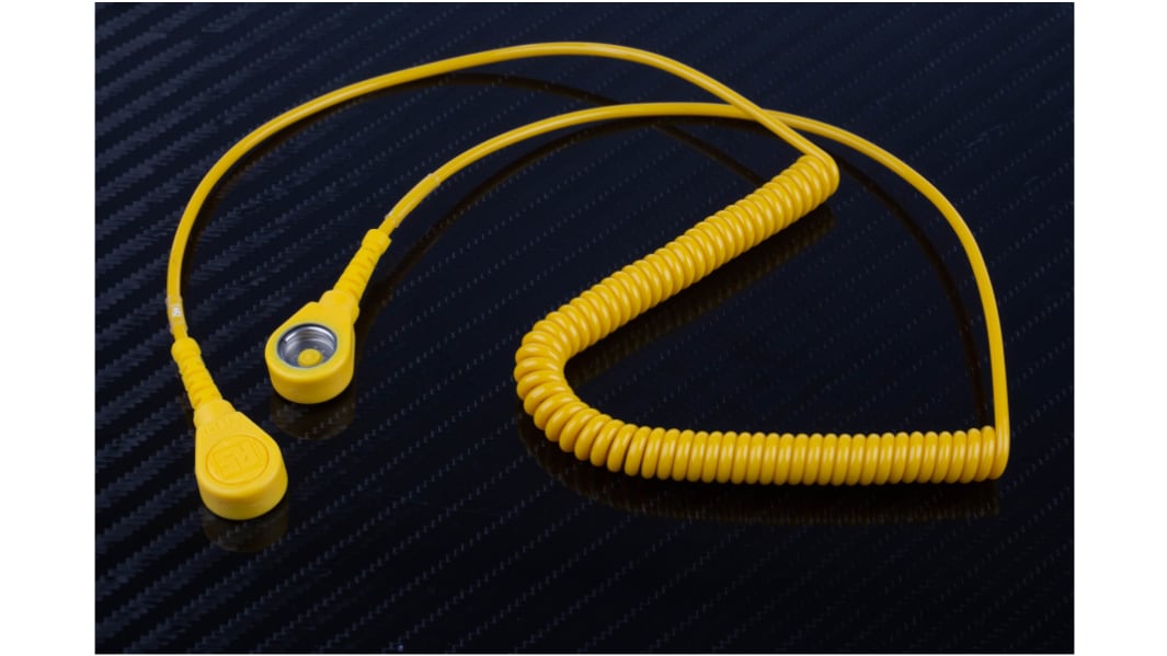 RS PRO ESD Grounding Cord With 10 mm Socket