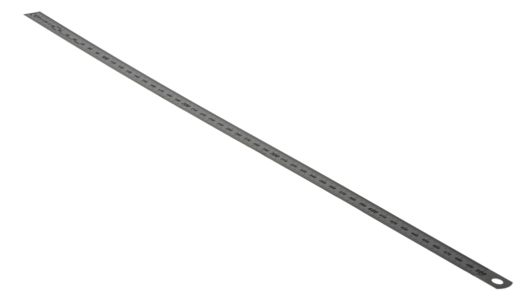 MikronTec Edelstahl Maßstab biegsam, metrisch 500mm