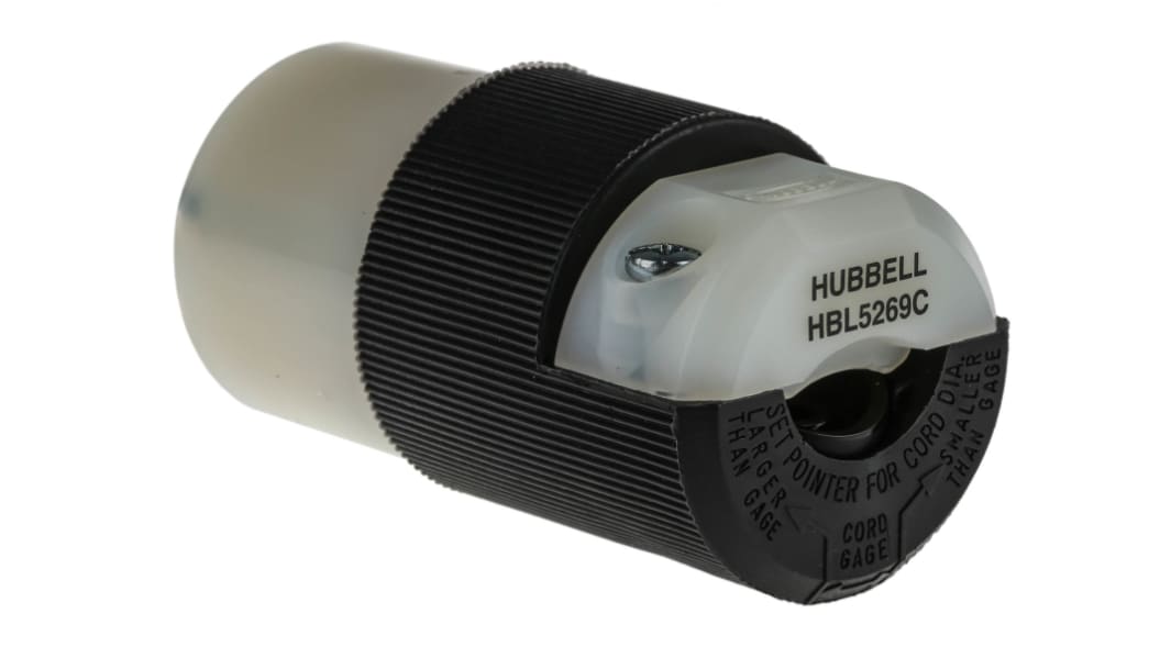 Connettore di alimentazione Hubbell Femmina, USA, Montaggio su cavo, 15A