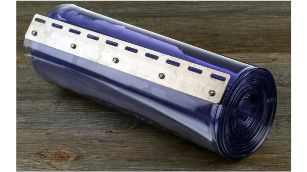 Tende in PVC in PVC RS PRO, col. Chiaro, 2m x 200mm x 2mm