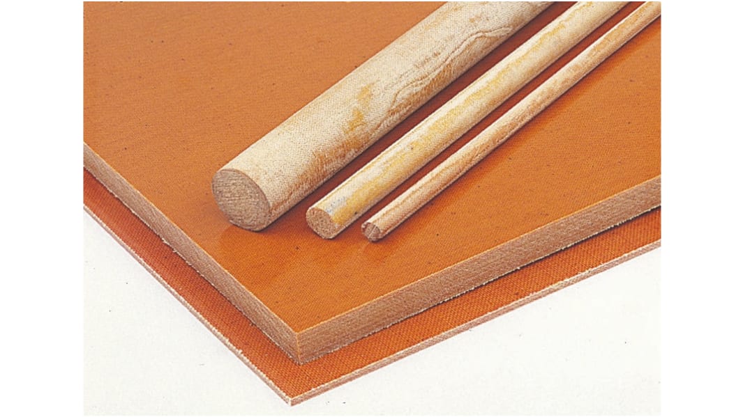 Tufnol プラスチックシート 茶, 590mm x 285mm x 2mm