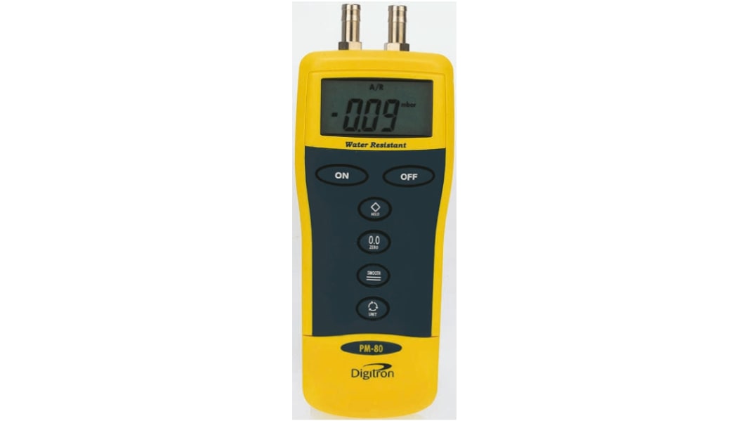 Digitron PM Differential Digital Pressure Meter With 2 Pressure Port/s, Max Pressure Measurement 130mbar With RS
