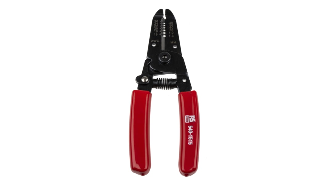 RS PRO Wire Stripper, 0.4mm Min, 1.3mm Max, 155 mm Overall