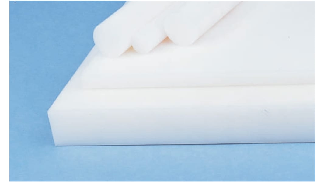 RS PRO White Plastic Sheet, 500mm x 330mm x 25mm