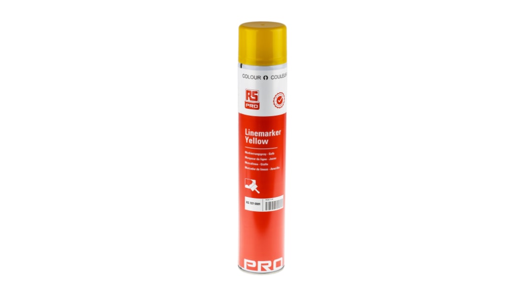 Peinture marquage au sol RS PRO Linemarker, Jaune, 750ml