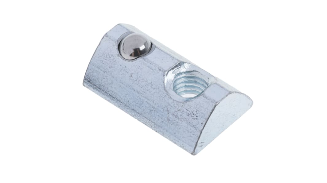 RS PRO M6 T-Slot Nut, Connecting Component, Strut Profile 40 mm, Groove Size 8mm