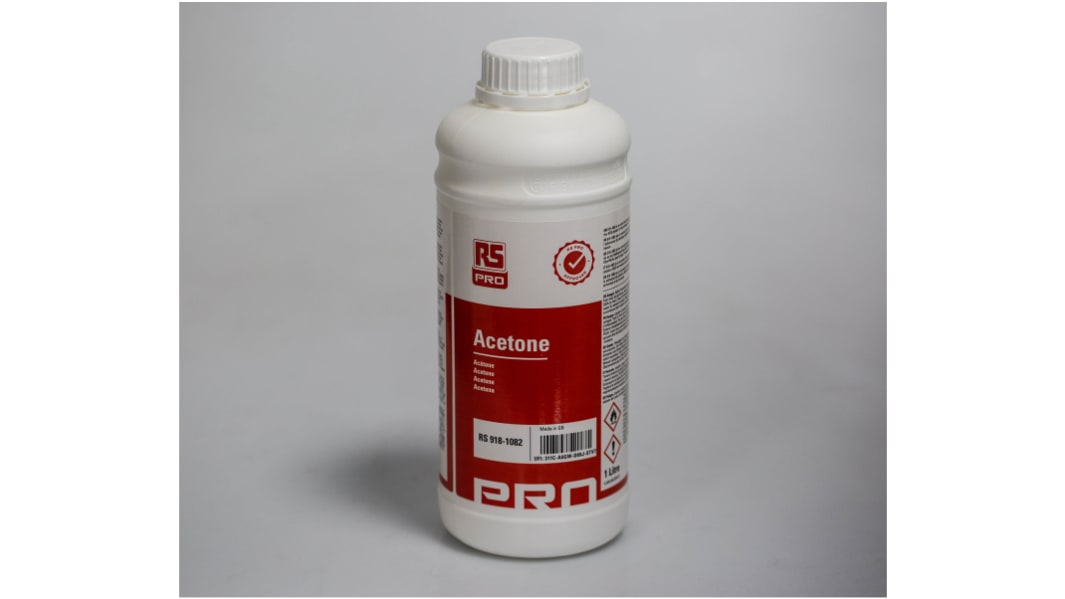 RS PRO Aceton für Elektrogeräte, Flasche, 1 l