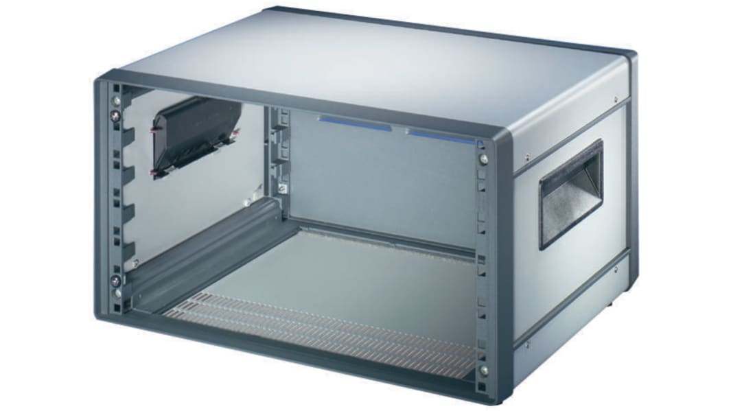 nVent SCHROFF 19インチラックマウントケース 12U, 高さ：553 mm, グレー, 白 10225-696