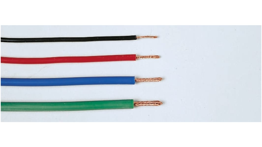 Hew Heinz Eilentropp SIFF Series Blue 0.26 mm² Hook Up Wire, 23 AWG, 130/0.05 mm, 100m, Silicone Insulation, 8955-07-100