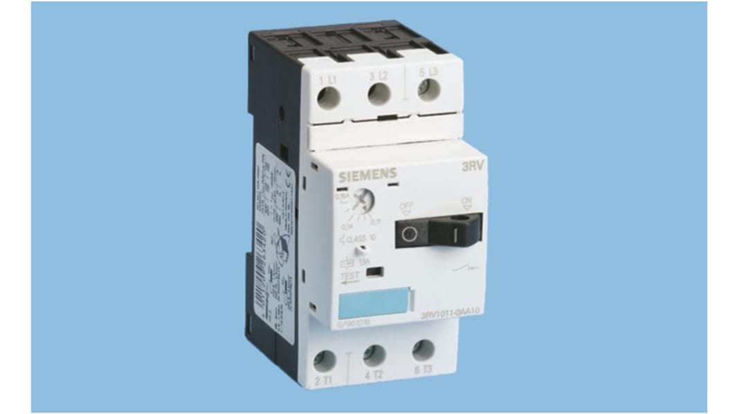 Siemens 0.14 → 0.2 A SIRIUS 3RV Motor Protection Circuit Breaker