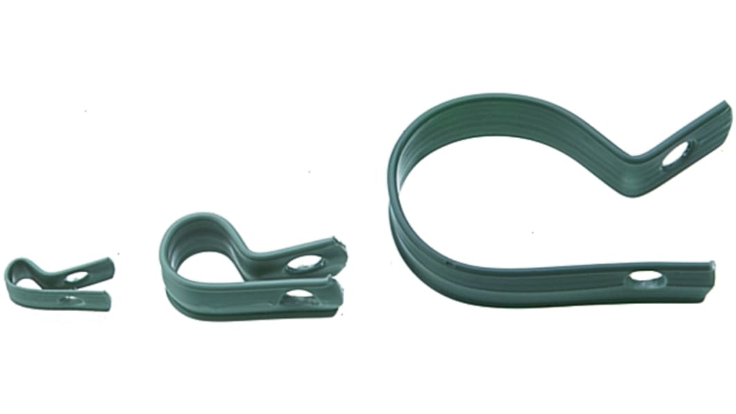 Clip serre-câbles SES Sterling, Ø maximum 5mm, en PVC, type Clip en P