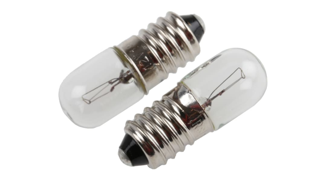RS PRO E10 Indicator Light, Clear, 12 V, 183 mA, 3000h
