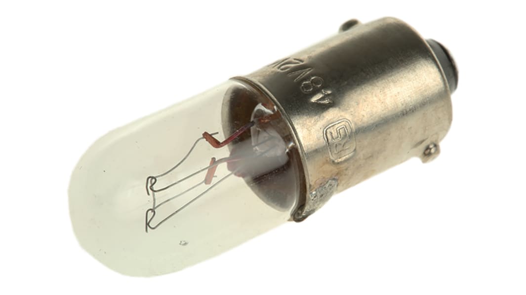 Lampadina spia con base BA9s, 48 V, 6,3 lm
