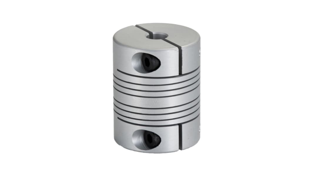 RS PRO Beam Coupling, 25.4mm Outside Diameter, 6mm Bore, 31.8mm Length Flexible Beam Coupling