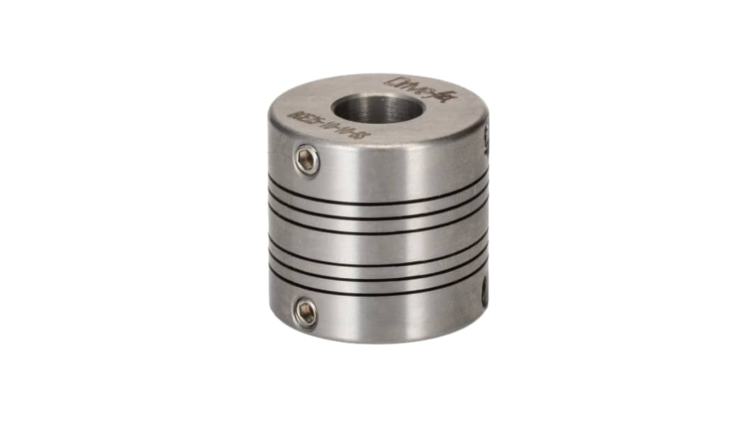 RS PRO Beam Coupling, 25mm Outside Diameter, 10mm Bore, 24mm Length Flexible Beam Coupling