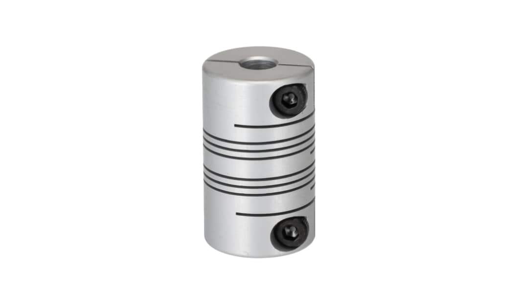 RS PRO Beam Coupling, 19.05mm Outside Diameter, 6mm Bore, 31.75mm Length Flexible Beam Coupling
