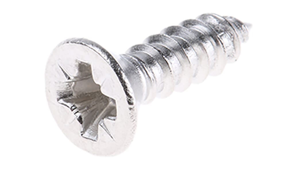 Vite autofilettante a Svasata in Acciaio inox RS PRO, filettatura 6, L 13mm, guida a Pozi