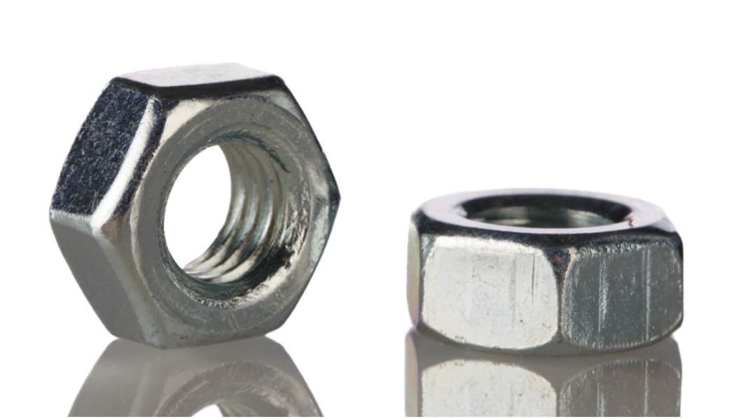RS PRO Sechskantmuttern, M3 Edelstahl 5.50mm Glatt A4 316 DIN 934