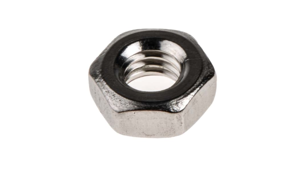 Tuerca hexagonal M4 RS PRO de acero inoxidable A4 316, anch. 7.0mm, alt. 3.20mm