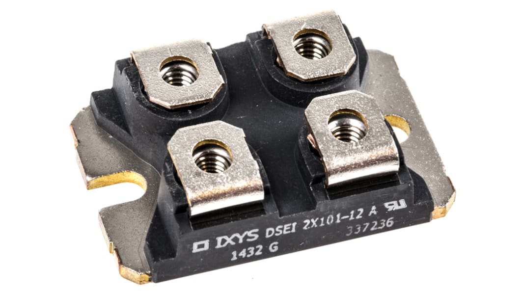 IXYS 整流ダイオード, 絶縁型, 90A, 1200V パネルマウント, 4-Pin SOT-227B シリコンジャンクション 1.87V