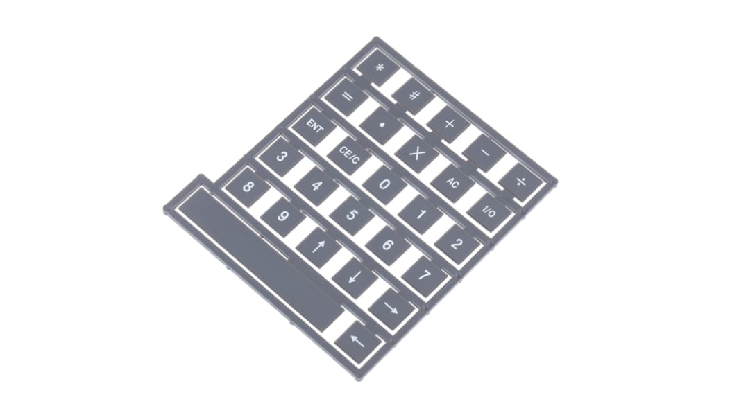Lámina con leyenda para teclado numérico para usar con 700, serie 700, serie 900