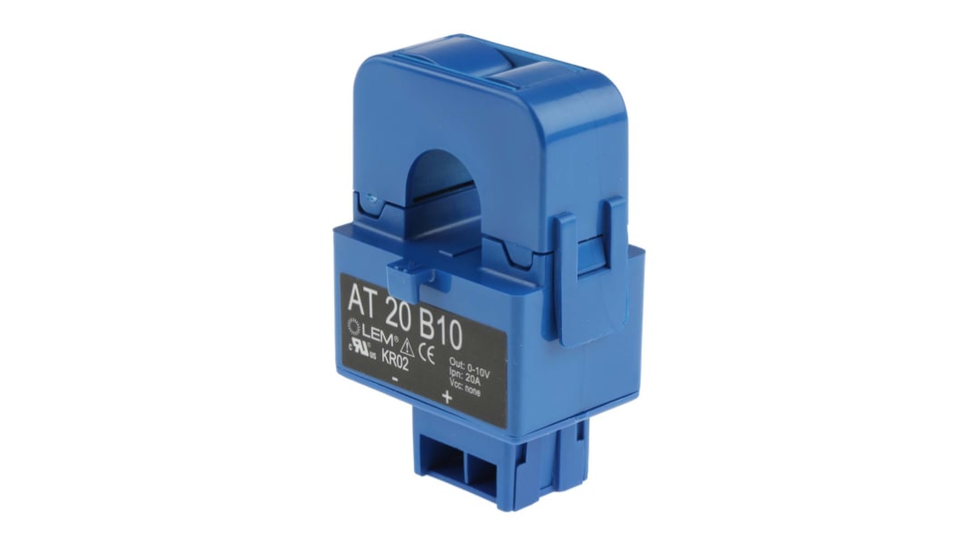 LEM AT Series Current Transformer, 20A Input, 20:1, 16mm Bore