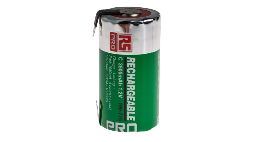 RS PRO RS PRO C-Akku NiMH HR14 1.2V, 3.5Ah Lötfahnen-Anschluss  geringe Selbstentladung