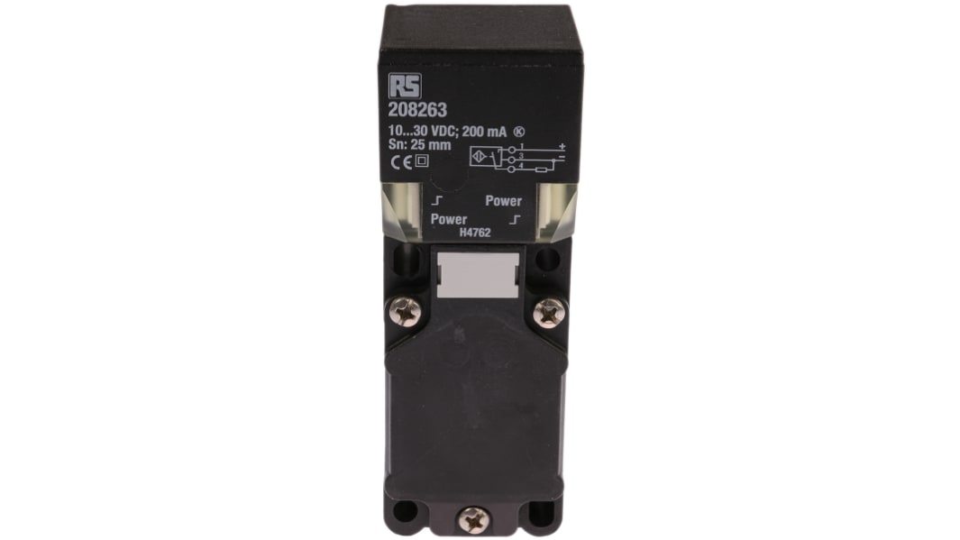 Capteur de proximité RS PRO, Détection 25 mm, PNP NO, 10→30 V c.c.
